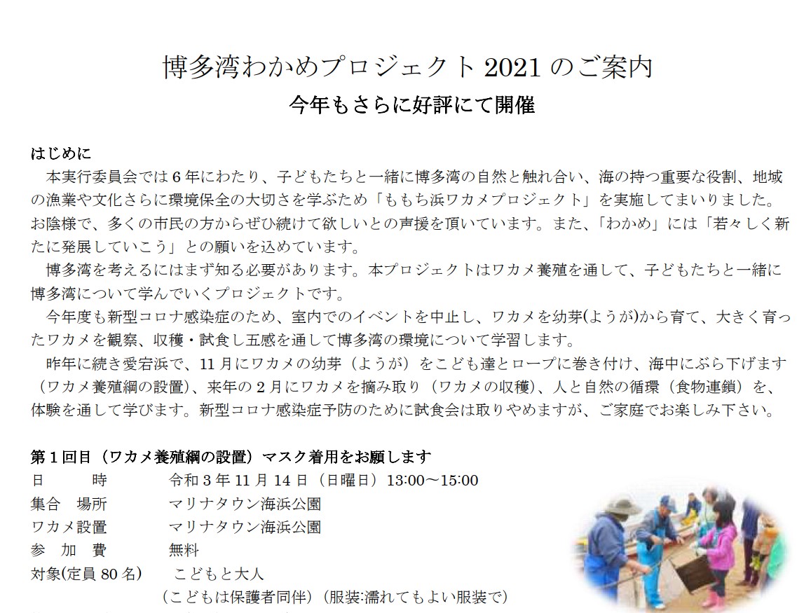 博多湾わかめプロジェクト